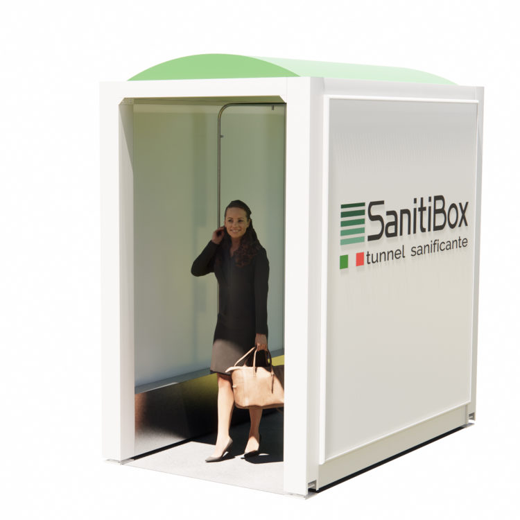 sanitibox tunnel sanificazione istantanea persone e merci