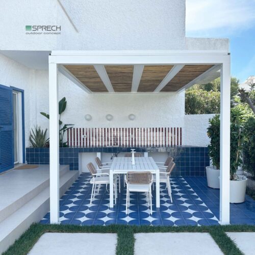 pergola beach bamboo sprech